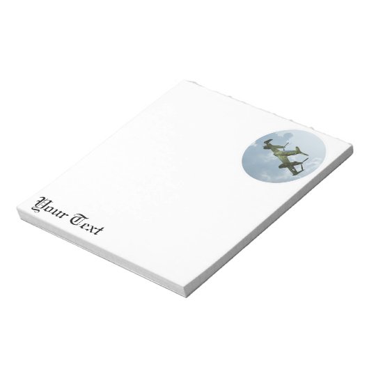 Flugzeug Notizblock (Rotiert)