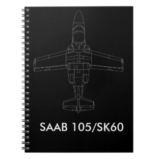 Flugzeug-Notizbuch SAABS 105/SK 60 Notizblock