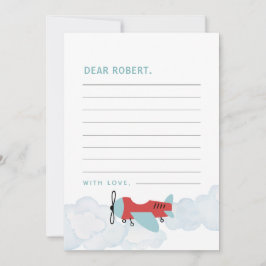 Flugzeug Oh, meine Zeit fliegt Kapsel-Karte Dankeskarte