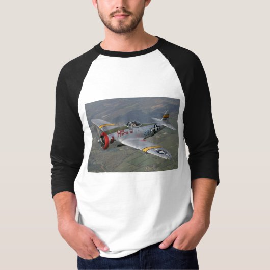 Flugzeug p-51 T-Shirt (Vorderseite)