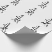 Flugzeug-Packpapier Geschenkpapier (Ecke)