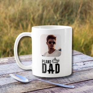 FLUGZEUG Papa & Flugzeug,2 Foto,Spaßiger Geburtsta Kaffeetasse