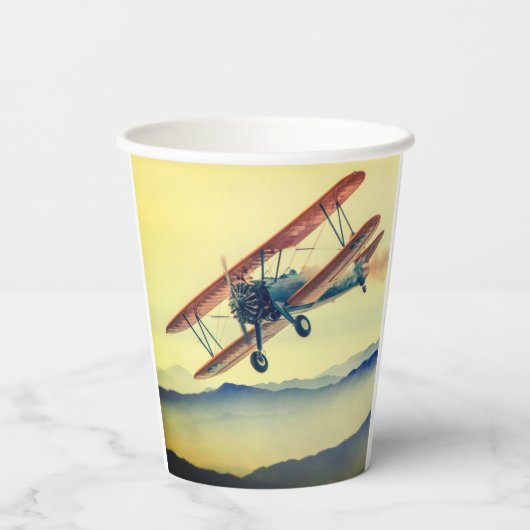 Flugzeug Pappbecher (Rückseite)