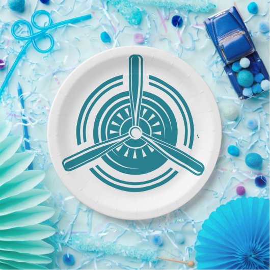 Flugzeug Pappteller (Party)