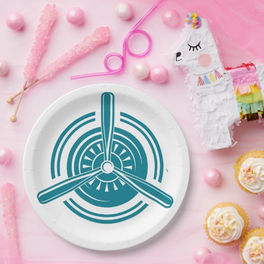 Flugzeug Pappteller (Party)