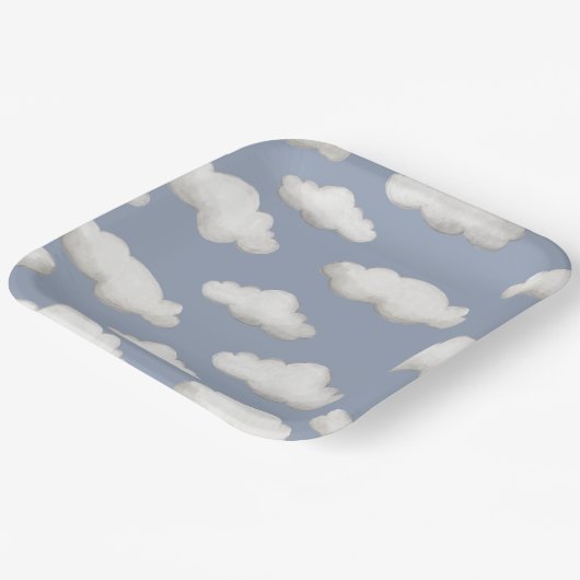 Flugzeug Party Teller | Cloud-Party-Teller (Gewinkelt)