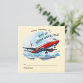 Flugzeug Phantastisch School Valentine Karte (Stehend Vorderseite)