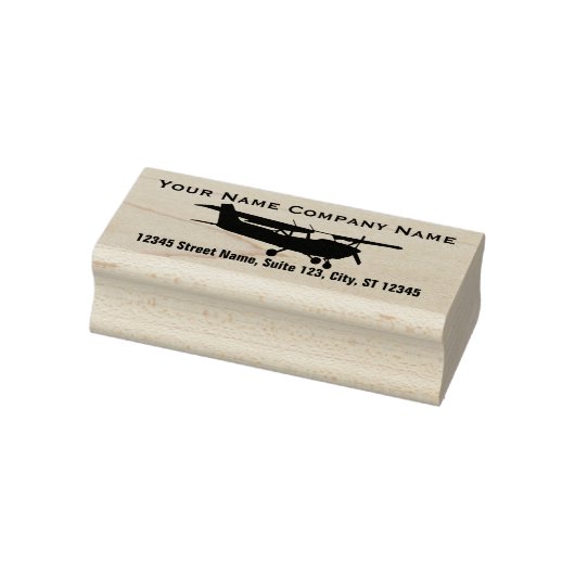 Flugzeug Pilot Design Silhouette für Ihren Text Gummistempel (Stempel)