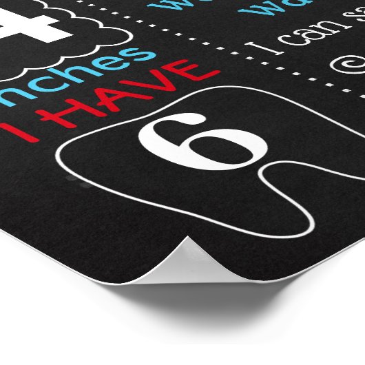 Flugzeug Pilot Erstgeburtstag Zeichen Poster (Ecke)