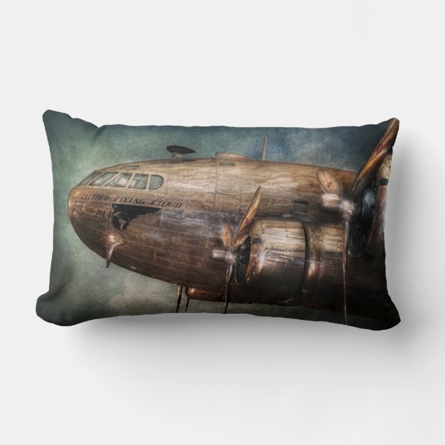 Flugzeug - Pilot - Flugwolke Lendenkissen (Vorderseite)