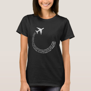 Flugzeug Pilot Flugzeug T-Shirt