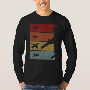 Flugzeug Pilot Flugzeuge Männer T-Shirt