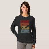 Flugzeug Pilot Flugzeuge Männer T-Shirt (Vorne ganz)