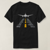 Flugzeug Pilot Gift Flughafen Start Phonetic Alpha T-Shirt (Design vorne)