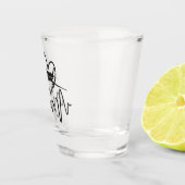 Flugzeug Pilot Herzschlag Flug Schnapsglas (Rechts)