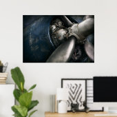 Flugzeug - Pilot - Prop - Sie sind ganz klar Poster (Heimbüro)