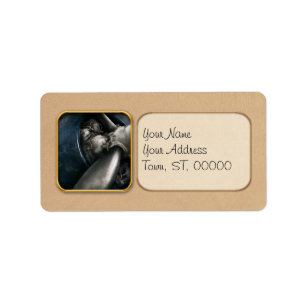 Flugzeug - Pilot - Stütze - Sie sind klar zu gehe Adressaufkleber