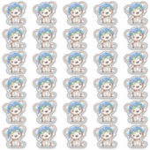 Flugzeug Pilot Teddy Bear Umschlag Nah 2" Aufkleber (Vorderseite)