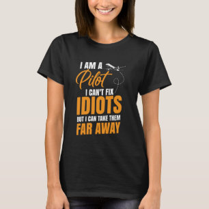 Flugzeug Pilot Vintag Jet Flugzeug I Bin Pilot I C T-Shirt