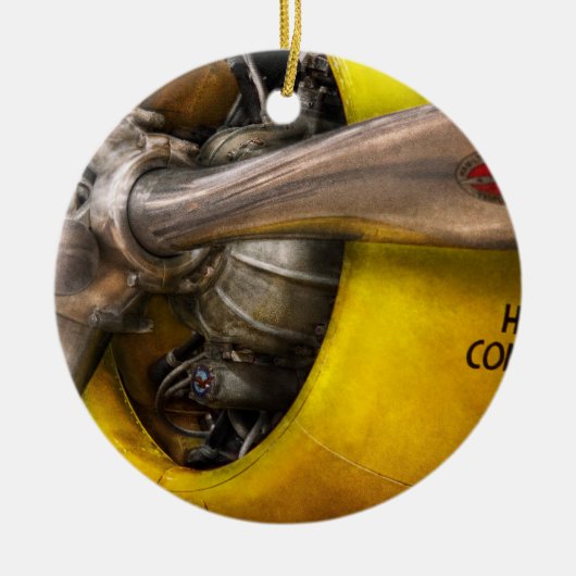 Flugzeug - Pilotprogramm - Prop - Doppelwaschbecke Keramik Ornament (Vorne)