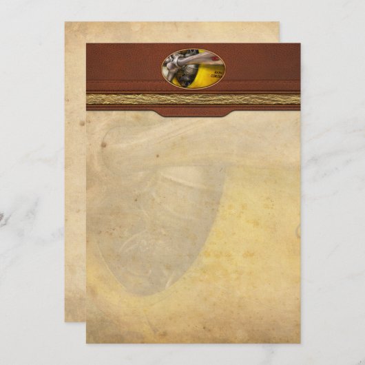 Flugzeug - Pilotprogramm - Prop - Doppelwaschbecke Mitteilungskarte (Vorne/Hinten)