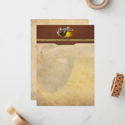 Flugzeug - Pilotprogramm - Prop - Doppelwaschbecke Mitteilungskarte (Vorderseite/Rückseite Beispiel)