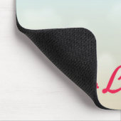 Flugzeug-Plakat Fly To London Mousepad (Ecke)