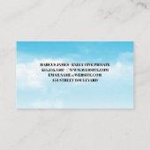 Flugzeug | Planet | Woluds Sky Visitenkarte (Rückseite)