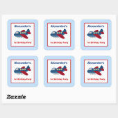 Flugzeug-Platz Gefallen Sticker (6 groß) (Blatt)
