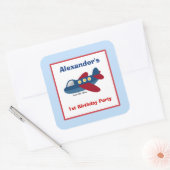 Flugzeug-Platz Gefallen Sticker (6 groß) (Umschlag)