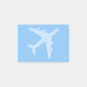 Flugzeug Post-it Klebezettel (Vorderseite)