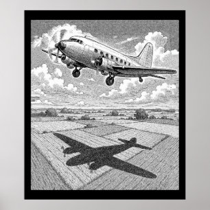 Flugzeug Poster