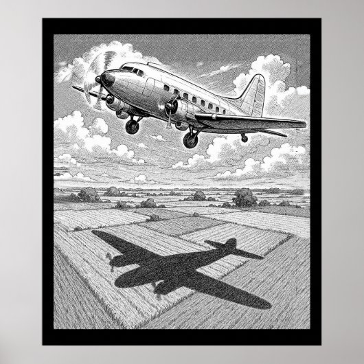 Flugzeug Poster (Vorne)