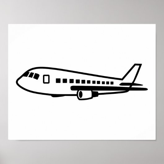 Flugzeug Poster (Vorne)