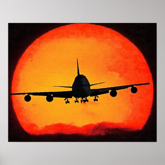 Flugzeug Poster (Vorne)