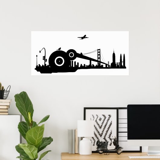 Flugzeug-Poster von Sparrow - Kolossal Poster (Heimbüro)