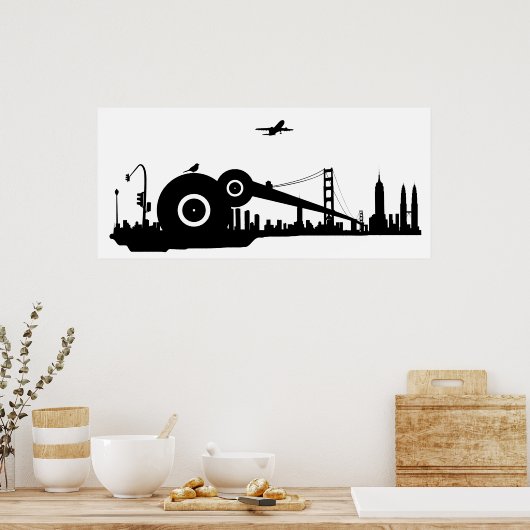 Flugzeug-Poster von Sparrow - Kolossal Poster (Küche)