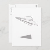 Flugzeug Postkarte (Vorne/Hinten)