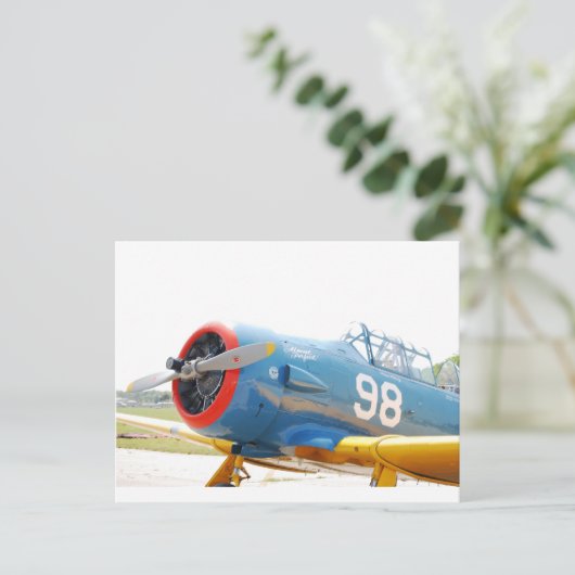 Flugzeug Postkarte (Stehend Vorderseite)