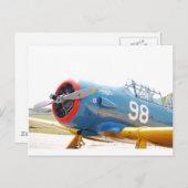 Flugzeug Postkarte (Vorne/Hinten)