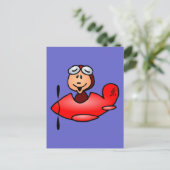 Flugzeug Postkarte (Stehend Vorderseite)