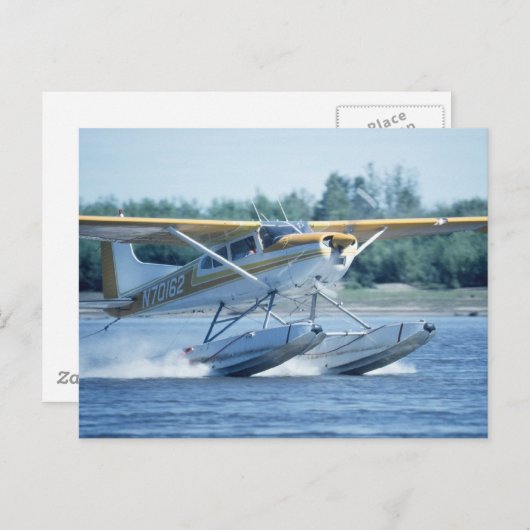 Flugzeug Postkarte (Vorne/Hinten)