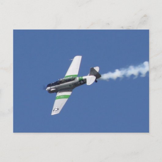 Flugzeug Postkarte (Vorderseite)