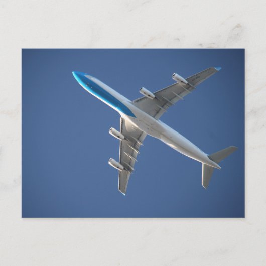Flugzeug Postkarte (Vorderseite)
