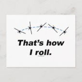 Flugzeug Postkarte (Vorderseite)