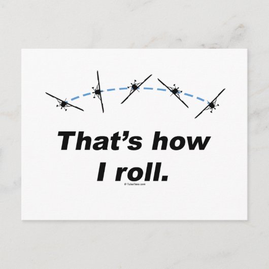 Flugzeug Postkarte (Vorderseite)