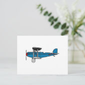 Flugzeug Postkarte (Stehend Vorderseite)