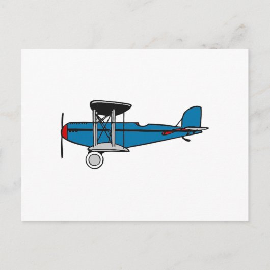 Flugzeug Postkarte (Vorderseite)