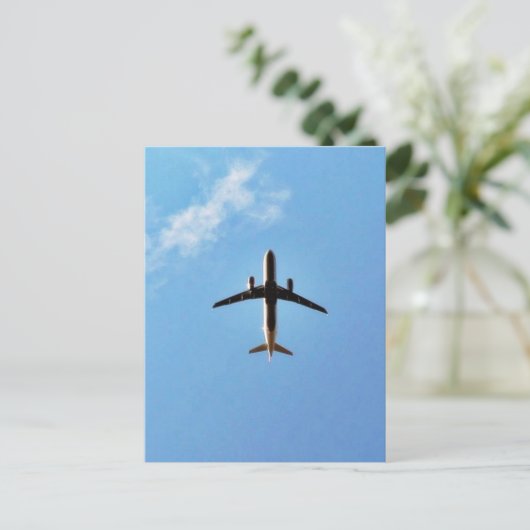 Flugzeug Postkarte (Stehend Vorderseite)