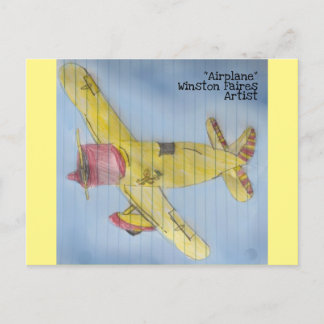 "Flugzeug" Postkarte